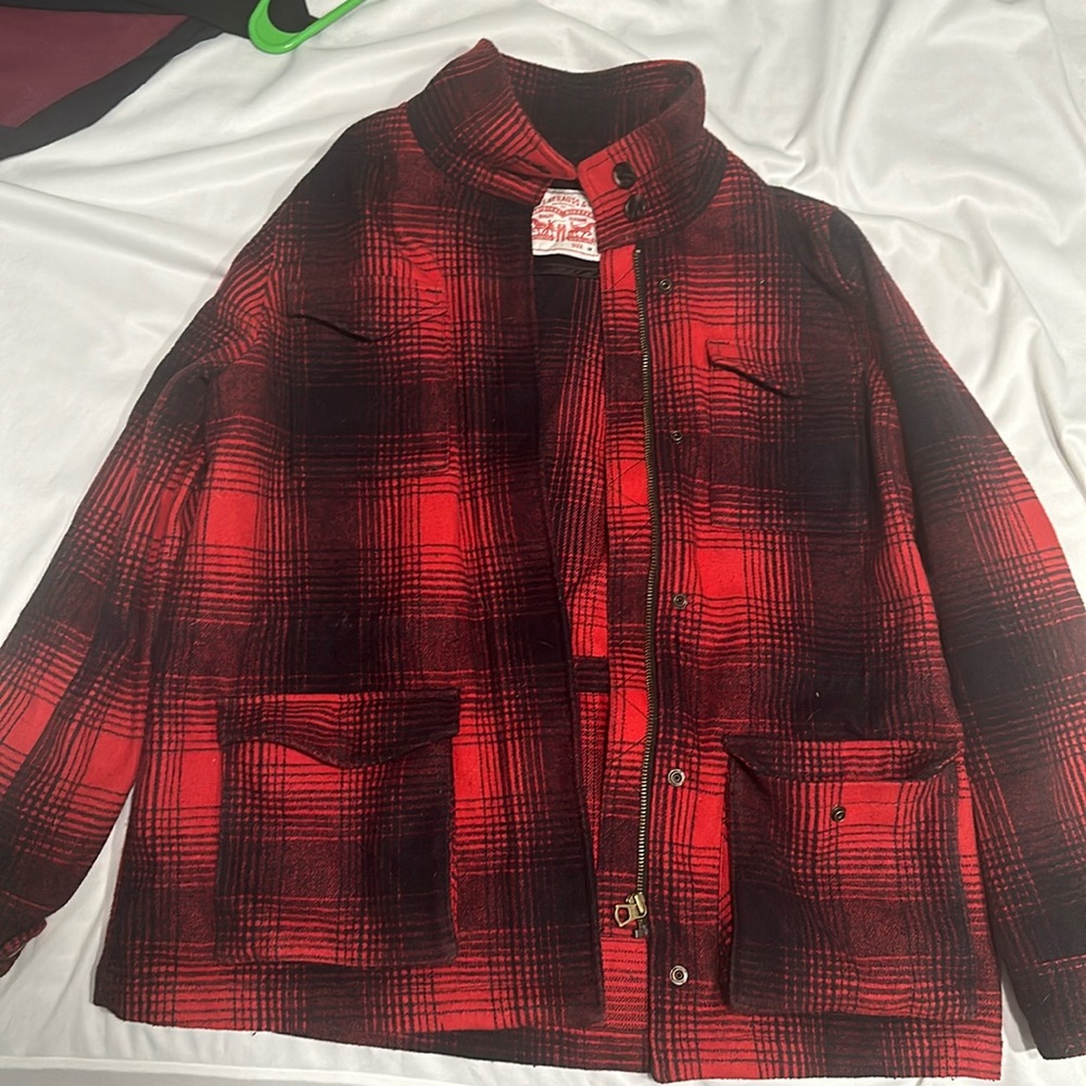 Levi Buffalo plaid wool jacket